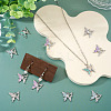20Pcs 4 Colors Alloy Enamel Pendants ENAM-TA0003-29P-8