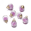 Luminous Glow in the Dark Glass Ball Pendant PW-WG33078-23-1