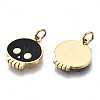 316 Surgical Stainless Steel Enamel Charms STAS-S116-333G-2