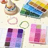 DIY Round Glass Seed Beads Bracelets Jewelry Making Kits DIY-YW0010-35-7
