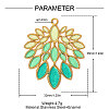 304 Stainless Steel with Enamel Pendants SA-OY001-30G-2