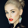 4Pcs 4 Colors Gradient Butterfly Resin Dangle Earrings EJEW-AN0003-94-6