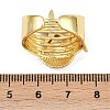 Brass Enamel Adjustable Cuff Rings for Women RJEW-G357-01G-5