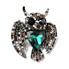 Alloy Rhinestone Brooches for Clothes for Women Men JEWB-F042-10AS-1