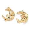 Brass Micro Pave Cubic Zirconia Pendants KK-A281-14G-2