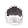 304 Stainless Steel Signet Band Rings for Men RJEW-D073-29-AS-3