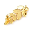 Brass White Shell Brooch JEWB-C047-01G-2
