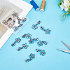 14Pcs Flower #5 Zinc Alloy Replacement Zipper Sliders FIND-GF0005-70C-4