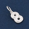 Number Series 925 Sterling Silver Charms STER-Q002-01I-2