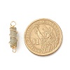 Natural Labradorite Connector Charms PALLOY-JF01580-01-5