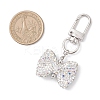 Bowknot Polymer Clay Rhinestone Pendants Decorations HJEW-JM04197-03-3