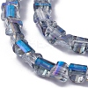 Electroplate Glass Beads Strands EGLA-L023B-HR01-2