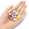 10Pcs 5 Colors Opaque Resin Pendants RESI-YW0001-50-4