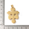 Ion Plating(IP) 304 Stainless Steel Pendants STAS-C103-02G-3