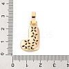 Brass Micro Pave Cubic Zirconia Pendants KK-C076-29L-G02-3