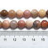 Natural Petrified Wood Round Beads Strands G-D356-C01-8mm-4