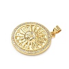 Brass Micro Pave Cubic Zirconia Pendants KK-D426-22B-G-2