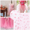 Heart Shapes Nylon Fiber Embroidery Lace Cloth Fabric DIY-WH0588-91B-6