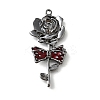 Alloy Enamel Gothic Style Pendants PALLOY-R157-06B-02A-1