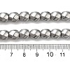 Electroplated Non-Magnetic Synthetic Hematite Beads Strands G-P518-05C-01-4