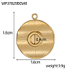 304 Stainless Steel Pendant Cabochon Settings STAS-OY010-28G-2