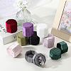 Velvet Cover Plastic Couple Ring Box VBOX-WH20003-001H-7