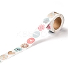 3D Flower & Heart Pattern Roll Stickers X-DIY-B031-05-3