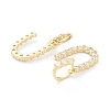 Brass Micro Pave Clear Cubic Zirconia Pendants ZIRC-J039-18G-U-2