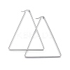 Tarnish Resistant 201 Stainless Steel Angular Hoop Earrings LS-EJEW-A052-26B-1