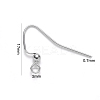 Tarnish Resistant 304 Stainless Steel Earring Hooks STAS-S111-010-3