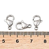Tarnish Resistant 316 Stainless Steel Lobster Claw Clasps X-316-FL12A-5