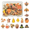 30Pcs 15 Styles Thanksgiving Day Alloy Enamel Pendants ENAM-FS0001-98-1