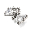 Brass Pave Cubic Zirconia Charms LS-KK-Q048-13P-2