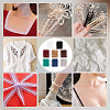 8Pcs 8 Colors 1M Polyester Ruffled Elastic Lace Trim OCOR-NB0001-93B-6