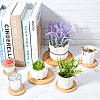 Bamboo Round Plant Saucer AJEW-GA0001-97-5