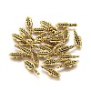 Tibetan Style Alloy Feather Pendants TIBEP-0377-AG-LF-1