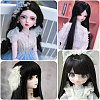 High Temperature Silk Hair Extensions Clip-in Synthetic Wig Piece for Women FIND-WH0400-27B-6