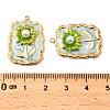 304 Stainless Steel Enamel Pendants STAS-Z145-11G-03-3