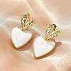 Brass Dangle Stud Earrings EJEW-F359-12G-02-5
