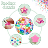 300Pcs 10 Colors Opaque Acrylic Cabochons PACR-PH0001-05-4