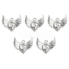 Rack Plating Alloy Glass Pendants FIND-YW0001-85C-1