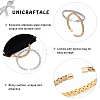 2Pcs 2 Colors 304 Stainless Steel Braided Cuff Bangles BJEW-UN0001-25-4