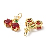 Cherry Brass Micro Pave Cubic Zirconia Pendants KK-L237-021G-01-2