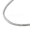 Non-Tarnish 304 Stainless Steel Flat Snake Chain Necklaces for Women NJEW-D058-05P-2
