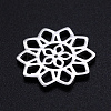 Non-Tarnish 201 Stainless Steel Filigree Joiners Links STAS-S105-JN893-1-2