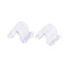 Transparent AS Plastic Base Buckle Hair Findings FIND-T064-004A-01-3