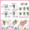 16Pcs 8 Styles Alloy Enamel Pendants ENAM-FS0003-95-4