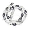 Natura Tourmalinated Quartz/Black Rutilated Quartz Beads Strands G-D0001-19-2