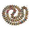 Electroplate Glass Beads Strands EGLA-N012-04K-2