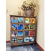 Square with Glitter Powder Mosaic Tiles Glass Cabochons DIY-P045-04B-5